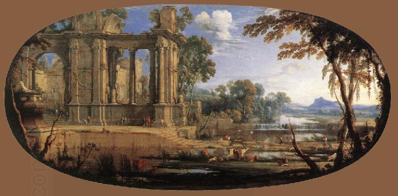 PATEL, Pierre Landscape with Ruins af China oil painting art